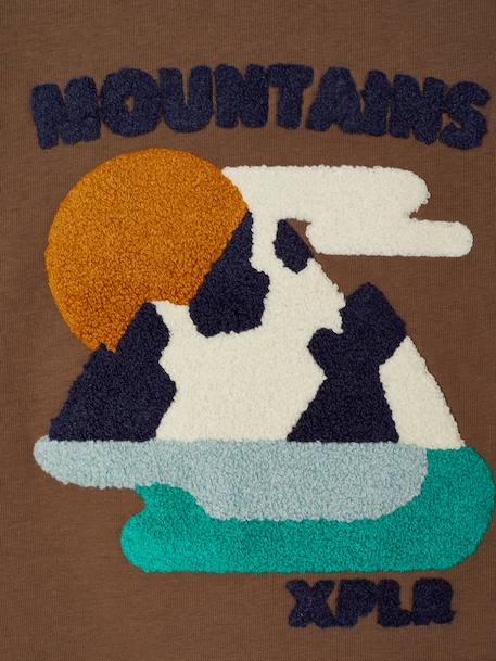 Long-sleeved T-shirt for boys hazel+navy blue 