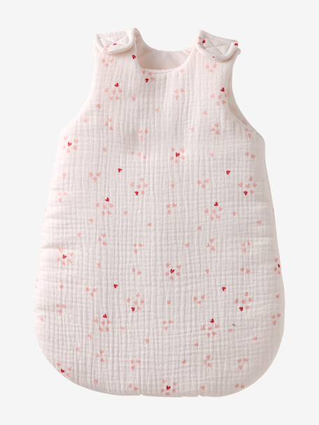 Baby Sleep Bag in Cotton Gauze, for Dolls black+blush+brown+printed pink+rose+yellow 