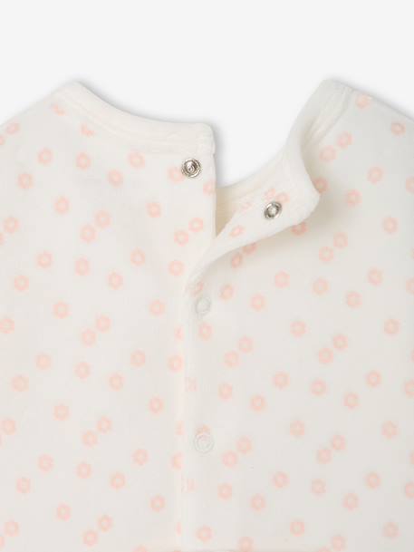 Pack of 3 baby sleepsuits with back opening marl beige+marl grey+sage green 