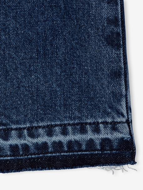 Wide-Leg Jeans, Frayed Hems, for Girls bleached denim+deep blue+grey+stone 