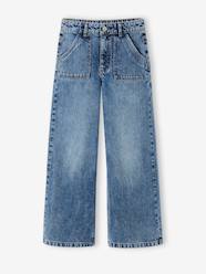 Girls-Wide-Leg Carpenter Trousers for Girls, JONEN