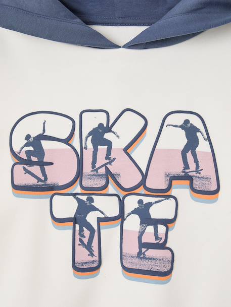 Hooded sweatshirt for boys ecru 
