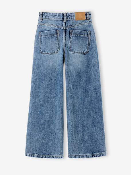 Wide-Leg Carpenter Trousers for Girls, JONEN deep blue+denim grey+medium blue 