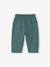 Wide trousers for baby beige+emerald green 