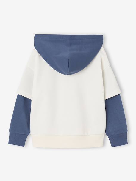 Hooded sweatshirt for boys ecru 