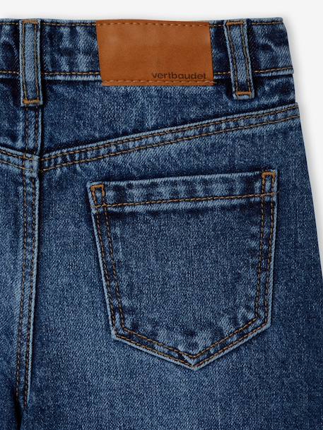 Wide-Leg Jeans, Frayed Hems, for Girls bleached denim+deep blue+grey+stone 