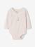 Pack of 3 long-sleeved newborn bodysuits cappuccino 