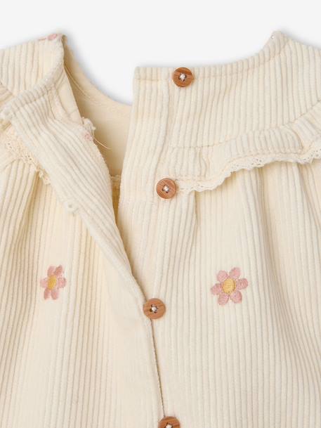 Dress and tights set for newborn vanilla 