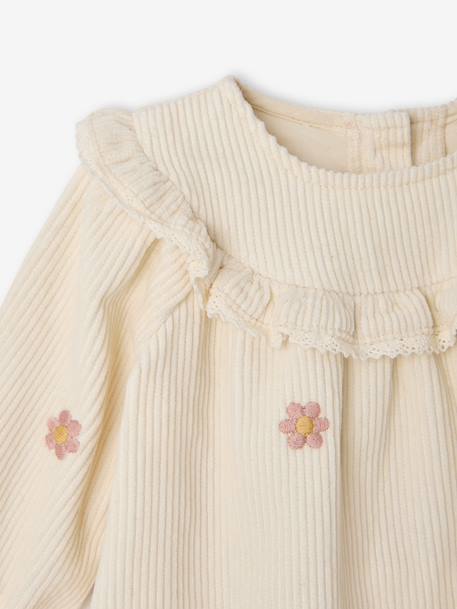 Dress and tights set for newborn vanilla 