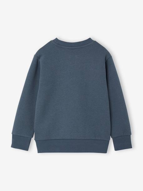 Sweatshirt with front print for boys marl red+marl white+night blue 