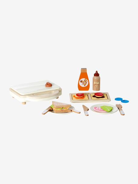 FSC100® wooden waffle maker play set ecru 