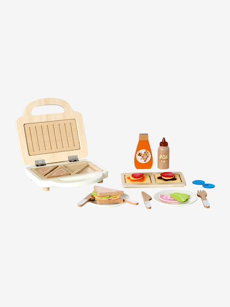 FSC100® wooden waffle maker play set ecru 