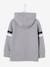 Zipped Jacket with Hood for Boys Light Grey 