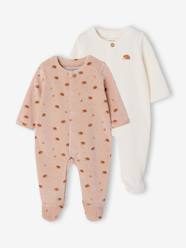 -Pack of 2 newborn sleepsuits