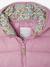 Lightweight hooded puffer jacket for girls grey green+lilac+navy blue+plum+rose 