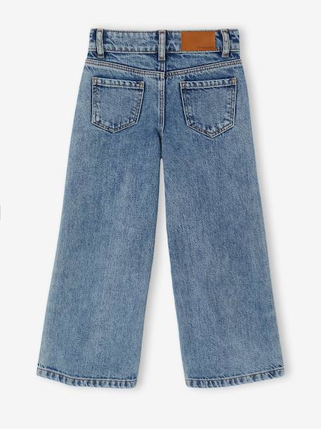Embroidered Susan wide-leg jeans for girls bleached denim+deep blue+denim blue+medium blue 