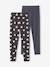 Pack of 2 Basics Leggings for Girls dark grey+dusky pink+khaki+sage green 
