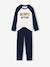 Pack of 2 pyjamas for boys grey blue 