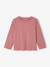 Pack of 3 long-sleeved girls' fancy t-shirts anthracite+coral+ecru+grey blue+indigo+mauve+rose 