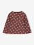 Pack of 3 long-sleeved girls' fancy t-shirts anthracite+coral+ecru+grey blue+indigo+mauve+rose 