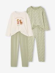 -Pack of 2 long pyjamas for girls