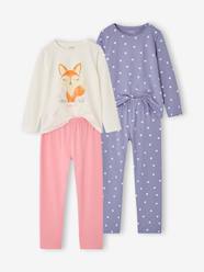 -Pack of 2 long pyjamas for girls