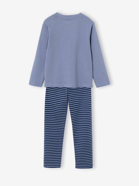 Pack of 2 pyjamas for boys grey blue 