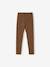 Girls' zebra print leggings from the ENVIE DE FRAISE mother-daughter capsule collection beige+chocolate 