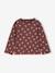 Pack of 3 long-sleeved girls' fancy t-shirts anthracite+coral+ecru+grey blue+indigo+mauve+rose 