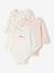 Pack of 3 long-sleeved bodysuits for baby ecru 