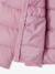 Lightweight hooded puffer jacket for girls grey green+lilac+navy blue+plum+rose 