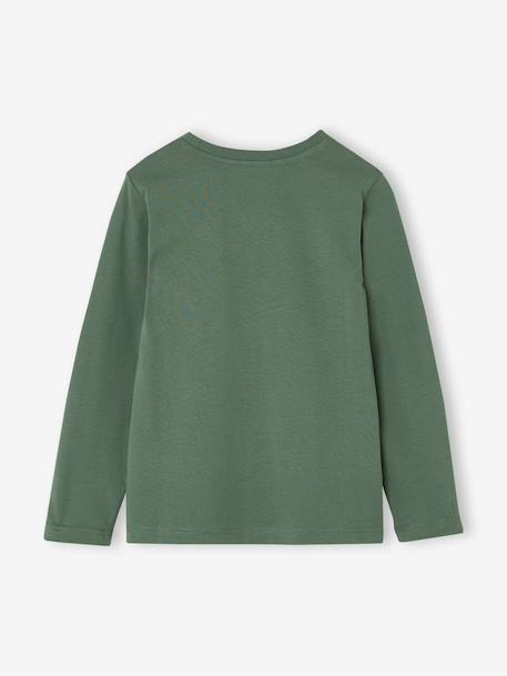 Long-sleeved T-shirt for boys anthracite+cappuccino+red+sage green+white 