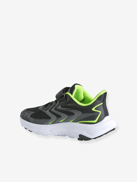 Trainers in textile with touch-fastening strap for boys black 