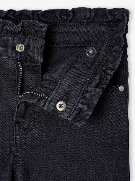 Slim trousers for girls ink blue+mauve 