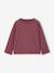 Long-sleeved T-shirt for girls mauve+plum 
