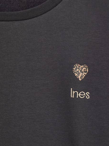 Basics Sweatshirt with Motif for Girls anthracite+coral+purple clover+sage+vanilla+violet 