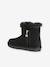 Zip-up textile boots for girls black 