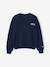 Zip-up sweatshirt for girls slate grey 