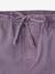 Wide-leg trousers for girls mauve+purple clover 