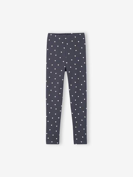 Pack of 3 leggings for girls ink blue+vanilla 