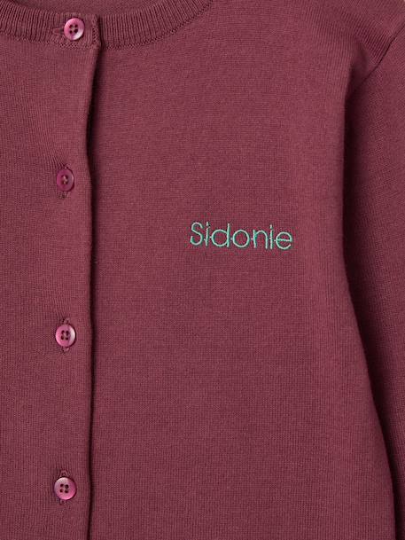 Fine Knit Basics Cardigan for Girls anthracite+dusky pink+emerald green+grey blue+marl beige+navy blue+plum+vanilla 
