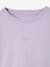 Long-sleeved T-shirt for girls mauve+plum 