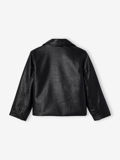 Biker jacket for girls black 