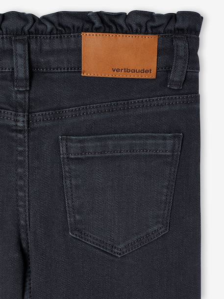 Slim trousers for girls ink blue+mauve 