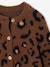 Knitted Cardigan with Animal Pattern, for Girls brown+chocolate+ecru+green 