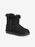Zip-up textile boots for girls black 