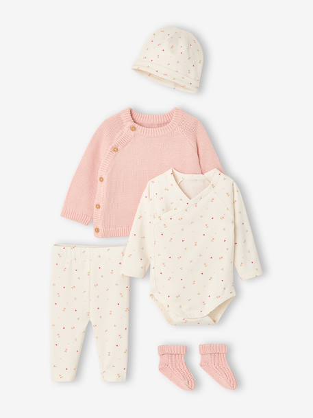 5-piece newborn set for baby rose 