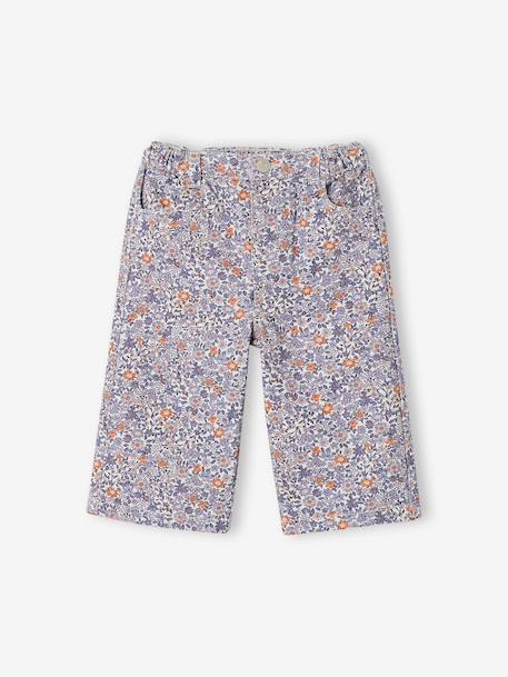 Wide-leg trousers for baby girls blue 