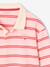 Long-sleeved polo shirt for girls sweet pink 