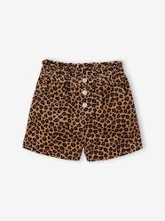 - Paperbag-Style Corduroy Shorts for Girls